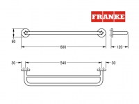 TOALLERO DOBLE LAVABO 60cm FIRMUS FRANKE